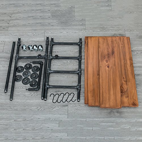 Industrial Portable Kitchen Island On Wheels,Bar Carts For The Home Wine Bar Beverage Coffee Cart,Metal Rolling Kitchen Carts And Islands,Wood And Pipe 3-Tier Butcher Block Island Food Serving Cart #TOP5