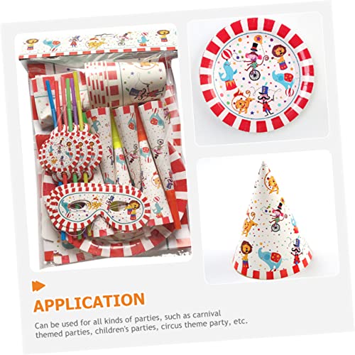 CHILDWEET 1 Conjunto De Talheres Conjunto Toalha De Mesa De Carnaval Suprimentos Para Festa Infantil