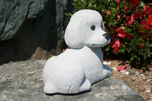 天然石アベンチュリンMIX細石　トイプードルのオルゴナイト置物　No.1919 天然石アベンチュリンMIX細石 トイプードルのオルゴナイト置物