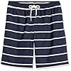 Amazon Essentials Men's 9” (23cm) Swimming Shorts with Mesh Lining, Pockets, Drawstring Closure, Navy Stripes, XXL #5