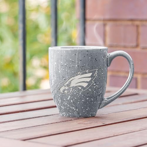 Image of Rico Industries NFL Football 16 oz Team Color Laser Engraved Speckled Ceramic Coffee Mug