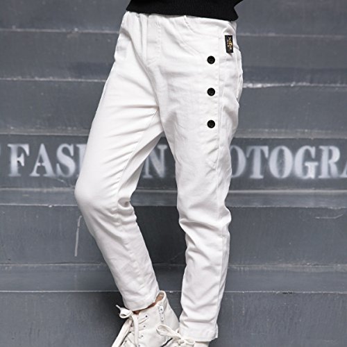 Boys' Elastic Waist Slim Trousers Kids Casual Pants Size 4-14 Years2