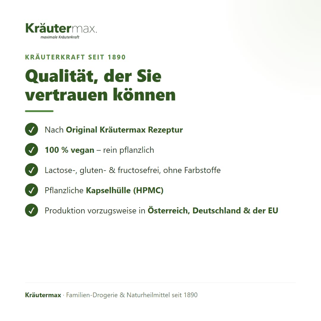 Kräutermax Anti Stress Komplex Kapseln mit Ashwagandha, Panax Ginseng, Magnesium, Rhodiola Rosea, L-Arginin, Hopfen, Melisse, Passionsblume und Vitamin B6, 60 Kapseln