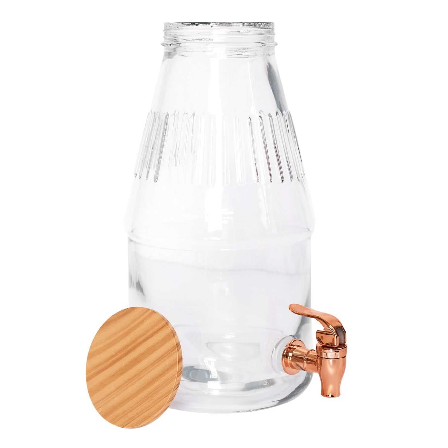 COOK CONCEPT Fontana per Bevande con Coperchio in bambù 3,8 Litri