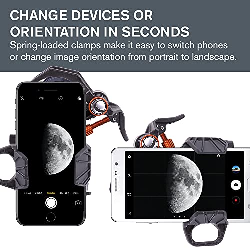 51js2EwA+IS Celestron - NexYZ DX Kit - 3-Axis Universal Smartphone Adapter - Digiscoping Smartphone Adapter - Bluetooth Shutter Release Remote – Capture Images and Video Through Your Telescope or Spotting Scope - Image 7