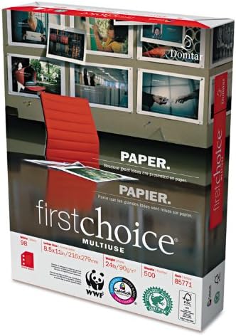 Domtar First Choice MultiUse Premium Paper - 3 hole punched (85771)