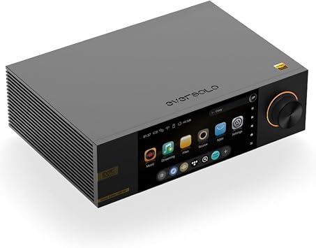 Eversolo DMP-A6 Master Gen 2-Black, Hi-Fi Music Streamer, Wireles Audio Player, Digital Music Streamer, DAC, Music Service&Streaming, DSD512, EOS Audio Engine,PCM768kHz/32Bit EVC Engine, Exclusive App