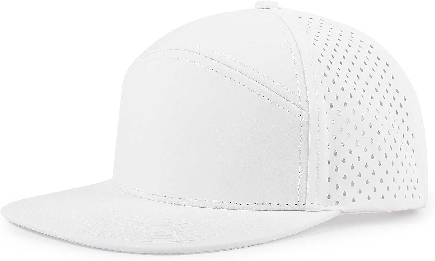 Quick Dry Baseball Cap Flat Brim Snapback Hat Sun and Rain Protection Golf Hat for Men Women