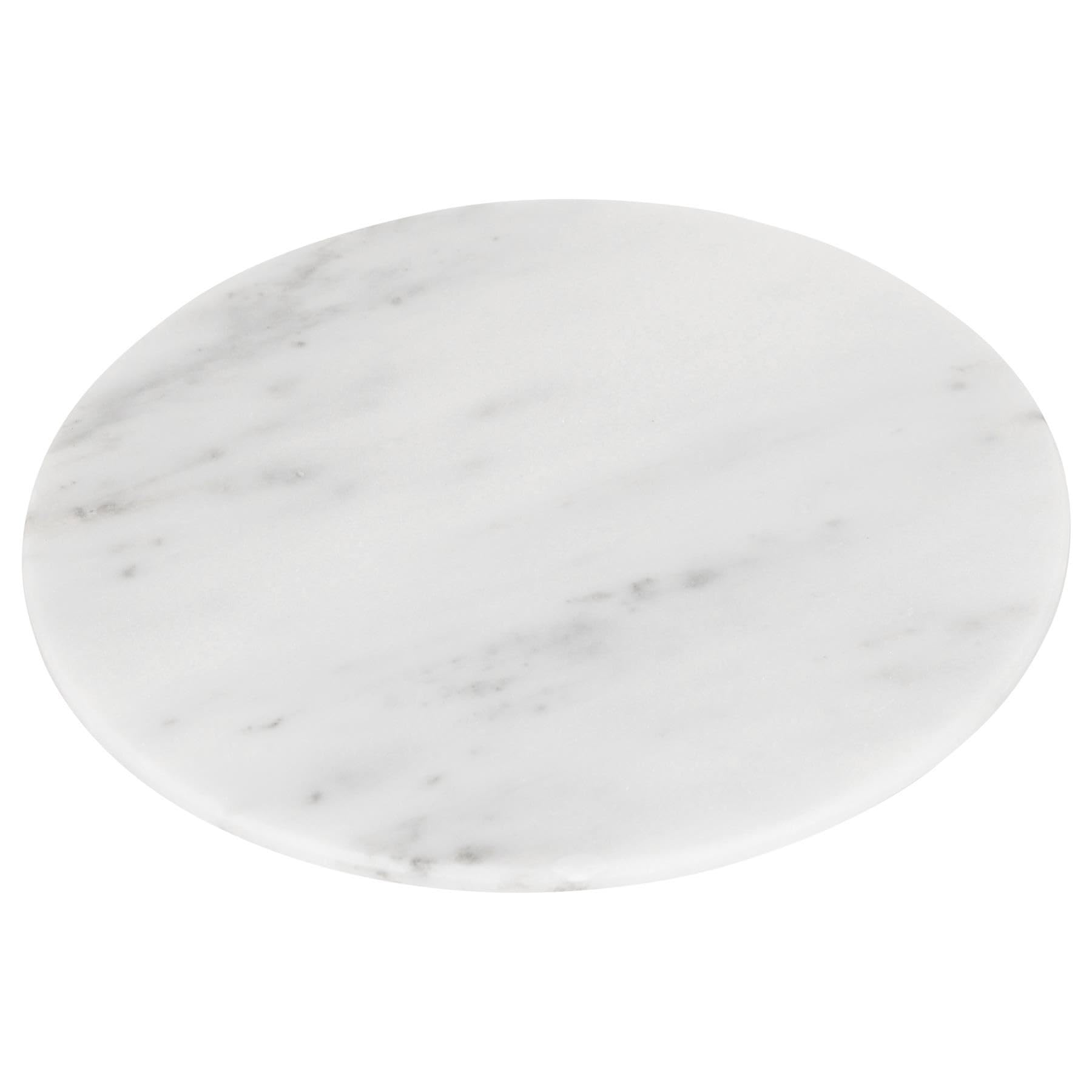Argon Tableware White Round Marble Placemat / Chopping Board - 30Cm