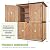 GUTINNEEN 4.6x2.42FT Sheds & Outdoor Storage Shed with All Around Metal Frame,Wooden Tool House with Adjustable Shelfs, Garden Tool Shes for Backyard Garden Patio Lawn, Brown