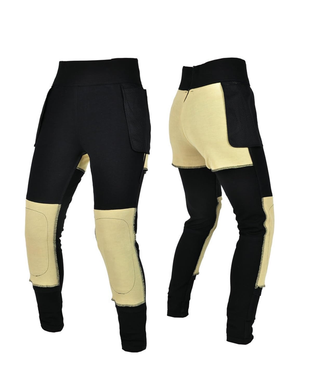 Pantaloni da Moto da Donna Foderati in Aramide Jeans da Equitazione in Denim vestibilità Slim Elasticizzata con Protezioni for Le Ginocchia for Bici/Avventura