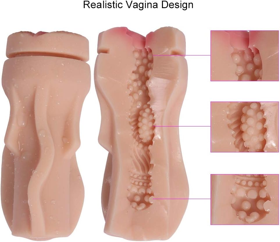 Male Deluxe Piston Exercise Toys 3D Ribbed and Convex Tunnels Pocket Xmoper-Pussyfoot Gifts Po&cke`t P&ussys for Men's, Poc&ket Pus&syfoot with Soft Skin for Men Games Real Soft Mode QPBP