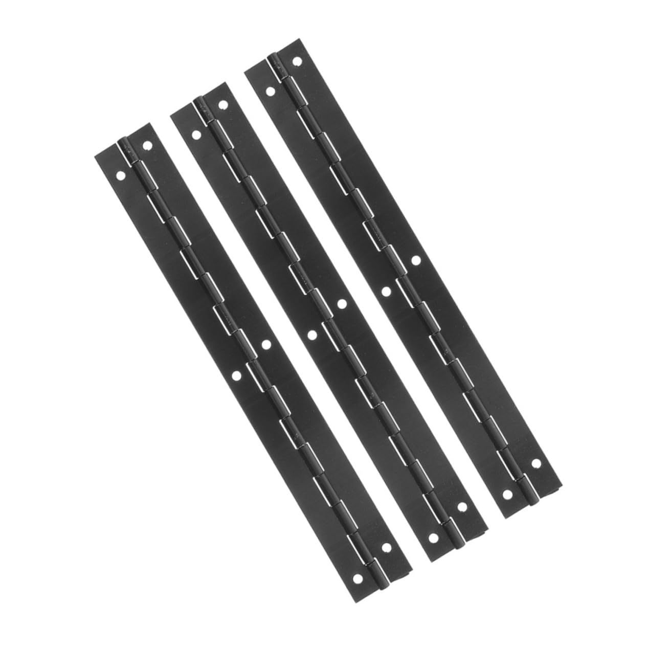 NULYLU 3pcs Box Decorative Metal Hinges for Jewelry Boxes Long Piano Hinges for Cases Lightweight and Sturdy Design for Crafts and Display Projects
