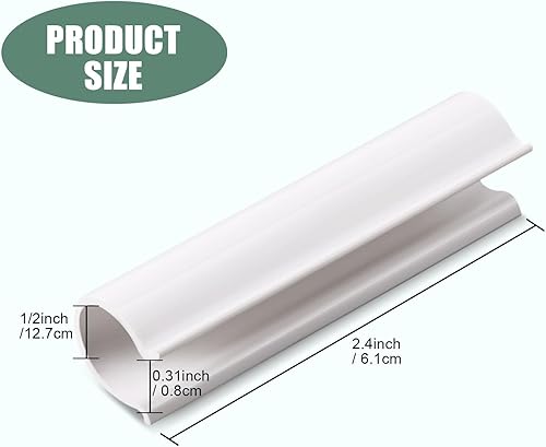 Miniatura 2 de Jetec 32 clips de PVC para cubierta de piscina para invernaderos de piscina sobre el suelo, cubiertas de filas, jardín, refugios, protección