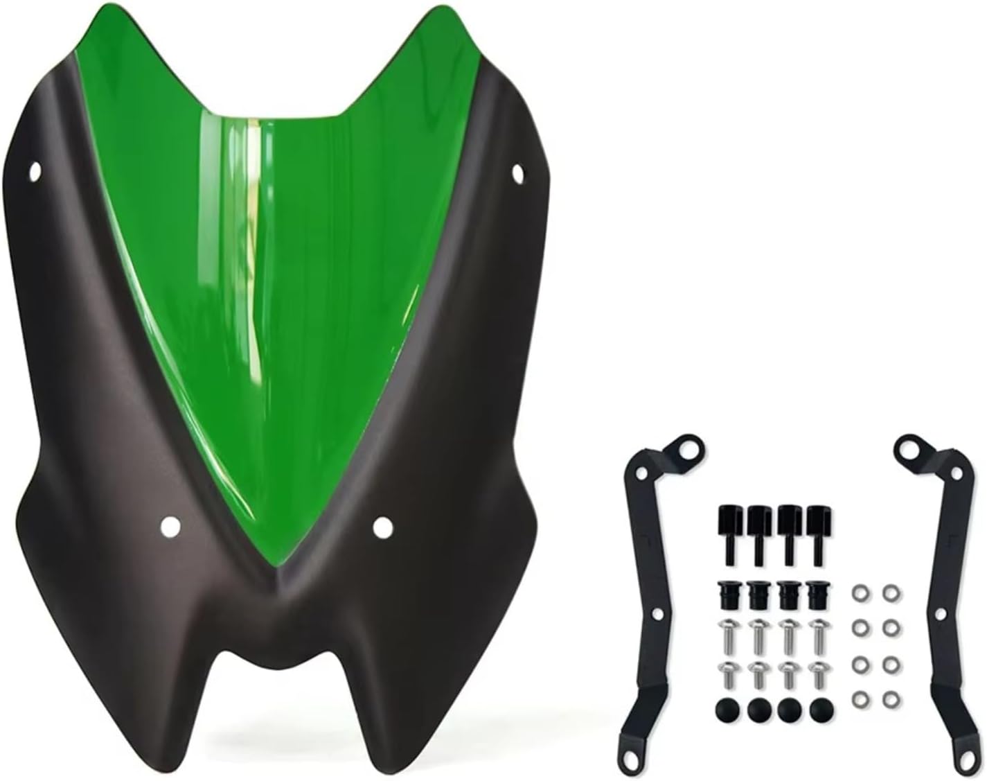 Motorcycle Windshield WindScreen black Black Screen Bracket Accessories For Kawasaki Z900 2020 2021 2022 2023 2024(Green)