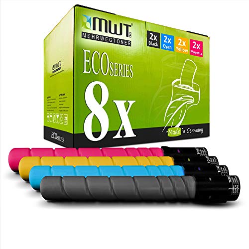 Toner TN-319 Bizhub C 360 ensemble de 8 cartouches MWT haute precision