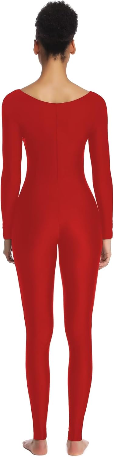 Women's Long Sleeve Unitard Dance Costume Spandex Full Body Suits One Piece Jumpsuits - Image 3