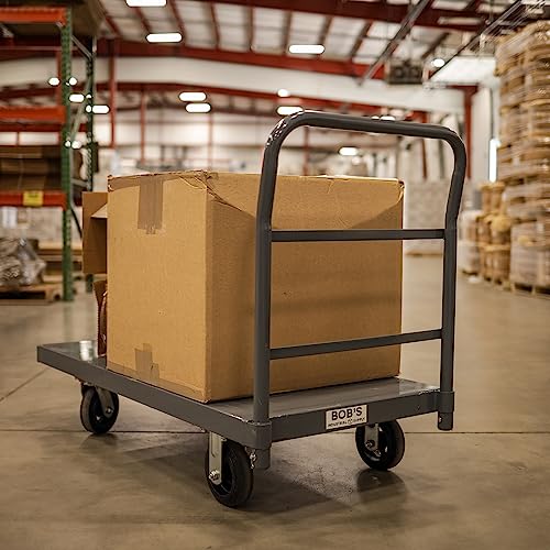 Bisupply Flat Platform Truck Industrial Push Cart 48 X 24In Portable Dolly Large Flatbed With Wheels 2000Lb Capacity #TOP6