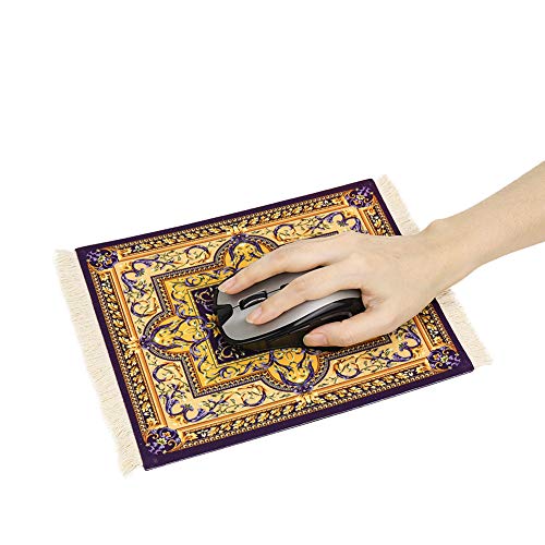 Vintage Mouse Pad, Persian Rug Style Anti-Slip Mouse Mat For Laptop Computer Pc, Office Gaming Mousepad Oriental Persian Desk Rug Coaster By Subclap #TOP1