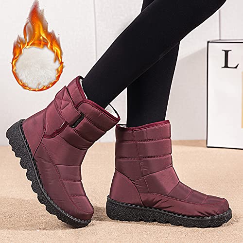 Bottes de neige chaudes à plateforme et semelle antidérapante