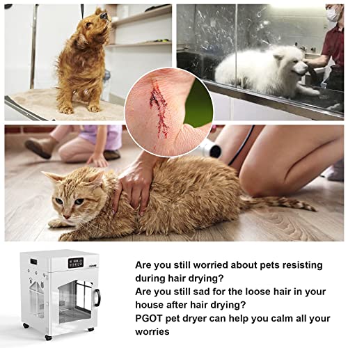 PGOT Pet Hair Dryer, Pet Blower Full Automatic Dog Grooming, Quiet High-Velocity Dryer for Small Medium Dog and Cat - Image 8