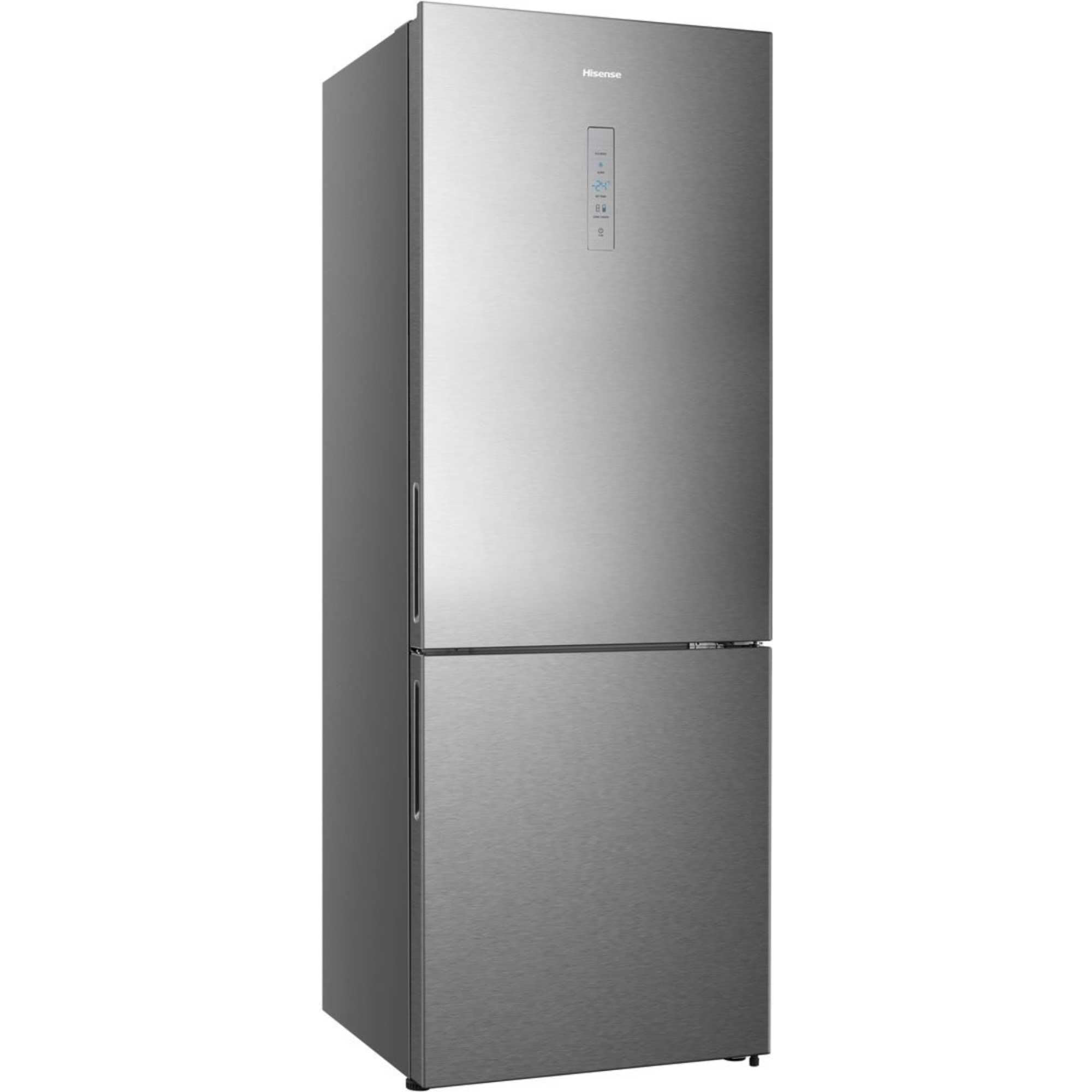 Hisense RB645N4BIE lodówko-zamrażarka Wolnostojący 495 l E Stal nierdzewna
