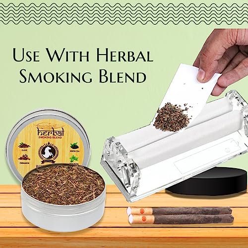 Image of ROYAL SWAG Rolling Machine Quick Fill Tobacco Machine | Roll Your Own Wellness Stick 110 MM King Size With Metal Roller Machine | Manual Rolling Machine