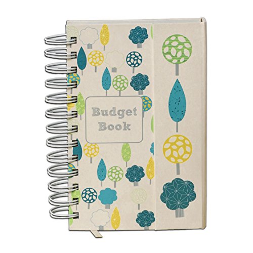 Budget Book. Monthly bill organizer. Bill tracker. Budget journal. Accounts book to keep track of finances. Pretty budget organizer. Track home expenses with pockets to store receipts (Cream)