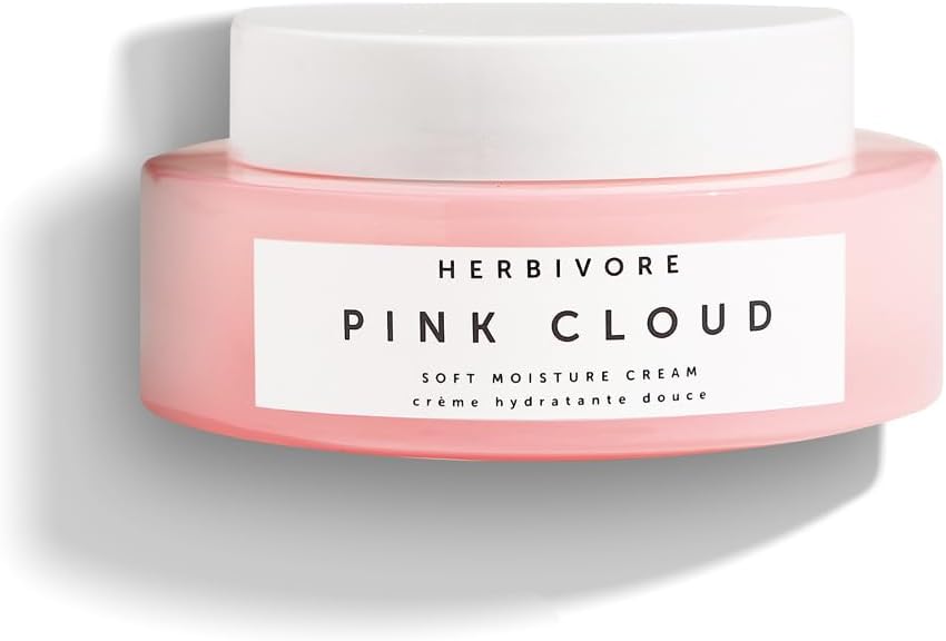 Pink Cloud Soft Moisture Cream – Daily Moisturizer with Tremella Mushroom and Squalane, Plumps & Hydrates with a Natural Dewy Finish, Plant-based, Vegan, Cruelty-free, 50mL / 1.7 oz