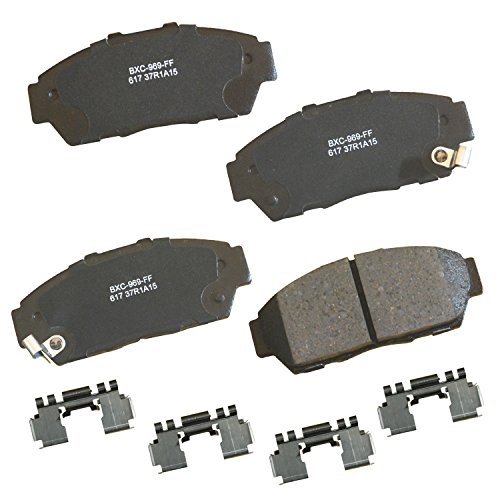 Image of Bendix Premium SBC617 Ceramic Front Brake Pads for Acura Integra 2001-1994, Honda Civic 1995-1994, Civic del Sol 1997-1996