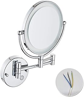 Espejo de tocador para maquillaje, luz ajusta...