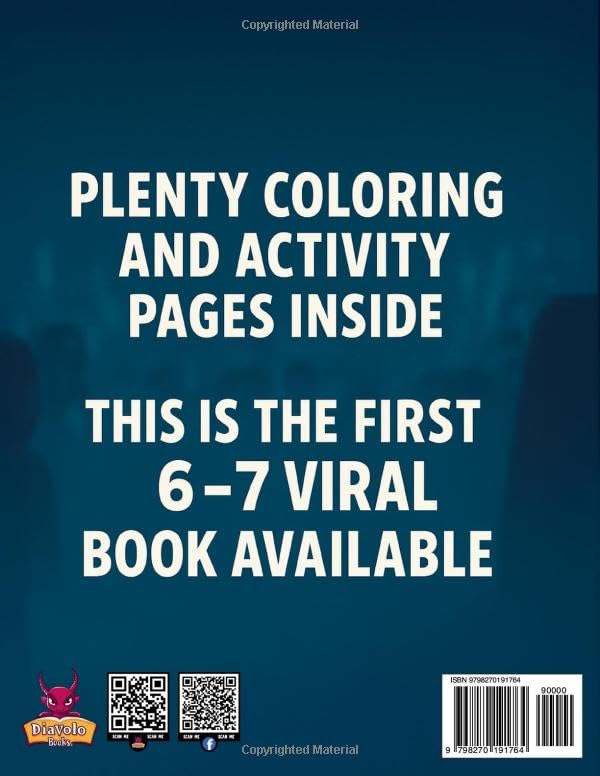 Six Seven Viral Activity and Colouring Book for Kids (Ages 5–10), First 6 -7 meme book.: Crazy 6–7 meme fun with coloring pages, mazes, tracing, ... game pieces for parties and classrooms - Image 2