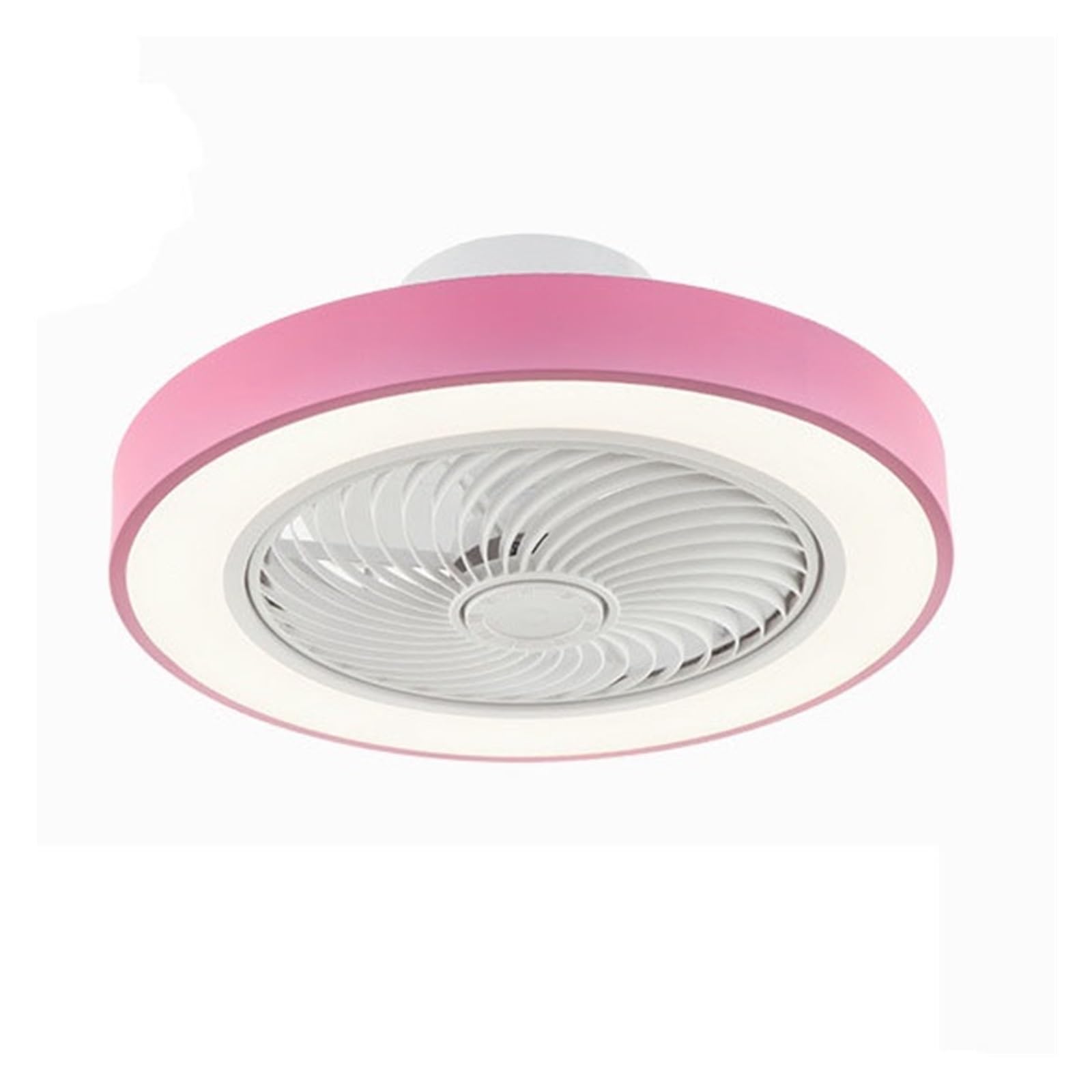 ERETYRET Led Ceiling Lamp Children's Room Bedroom Invisible Fan Lights Circular Restaurant Makaron with Remote Quiet Cooling(6,Dimming)