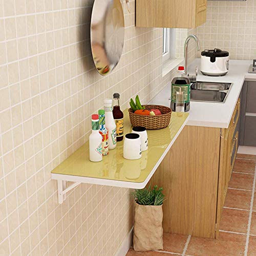 Table d'ordinateur murale pliante blanche pour coin bureau de studio urbain - 2