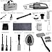 THINKWORK Car Cleaning Kit, Car Vacuum Kit, Gray Car Interior Detailing Kit with 8000PA High Power Vacuum, Including 7Pcs Detailing Brush Set and Bag