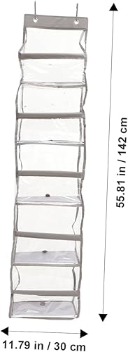 Miniatura 2 de Organizador para colgar sobre la puerta, tela Oxford transparente de PVC para colgar sobre la puerta, organizador de baño, organizador de habitación