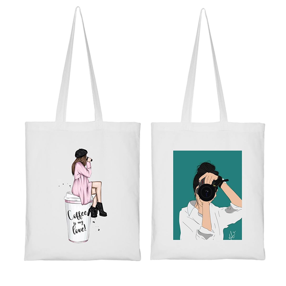See full amazon price history chart for Clapcart Canvas Tote Bag set of 2 for Women | Printed Multipurpose Poly Cotton Bags | Cute Hand Bag for Girls (Coffee is my Love ! and Girl with camera Green) Clapcart Canvas Tote Bag set of 2 for Women | Printed Multipurpose Poly Cotton Bags | Cute Hand Bag for Girls (Coffee is my Love ! and Girl with camera Green) (B0C62H8T4Y) Amazon Price History, Amazon Price Tracker