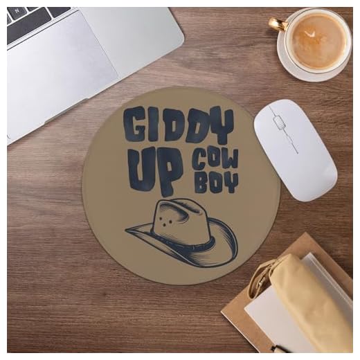 Retro Western Cowboy Mouse Pad,Vintage Western Cowboy Hat Mousepad for Desk Home Office Dorm Computers Laptop Accessories,7.9x7.9 Inch