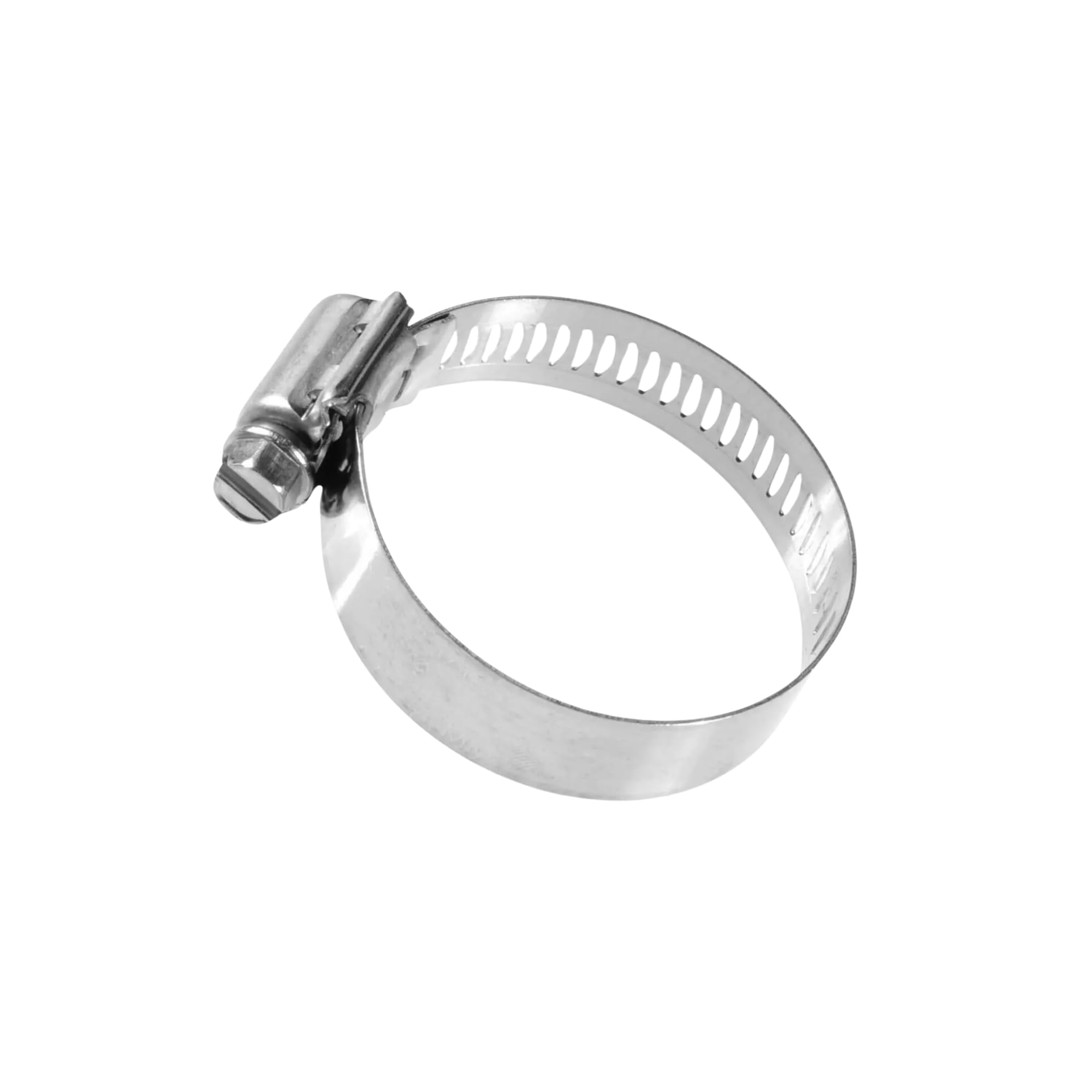 XYZ Fasteners 10 Pcs Stainless Steel Hose Clamps | Clamping Range 1 in - 2 in with Slotted & Hex