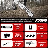 Zestaw 4 łańcuchów do piły łańcuchowej 3/8" 1,3 mm 62 TG 45 cm miecz, łańcuchy do piły łańcuchowej, kompatybilne z Husqvarna 36, 41, 120, 136, 137 Mac, Allister MCSWP2400, MCSWP45