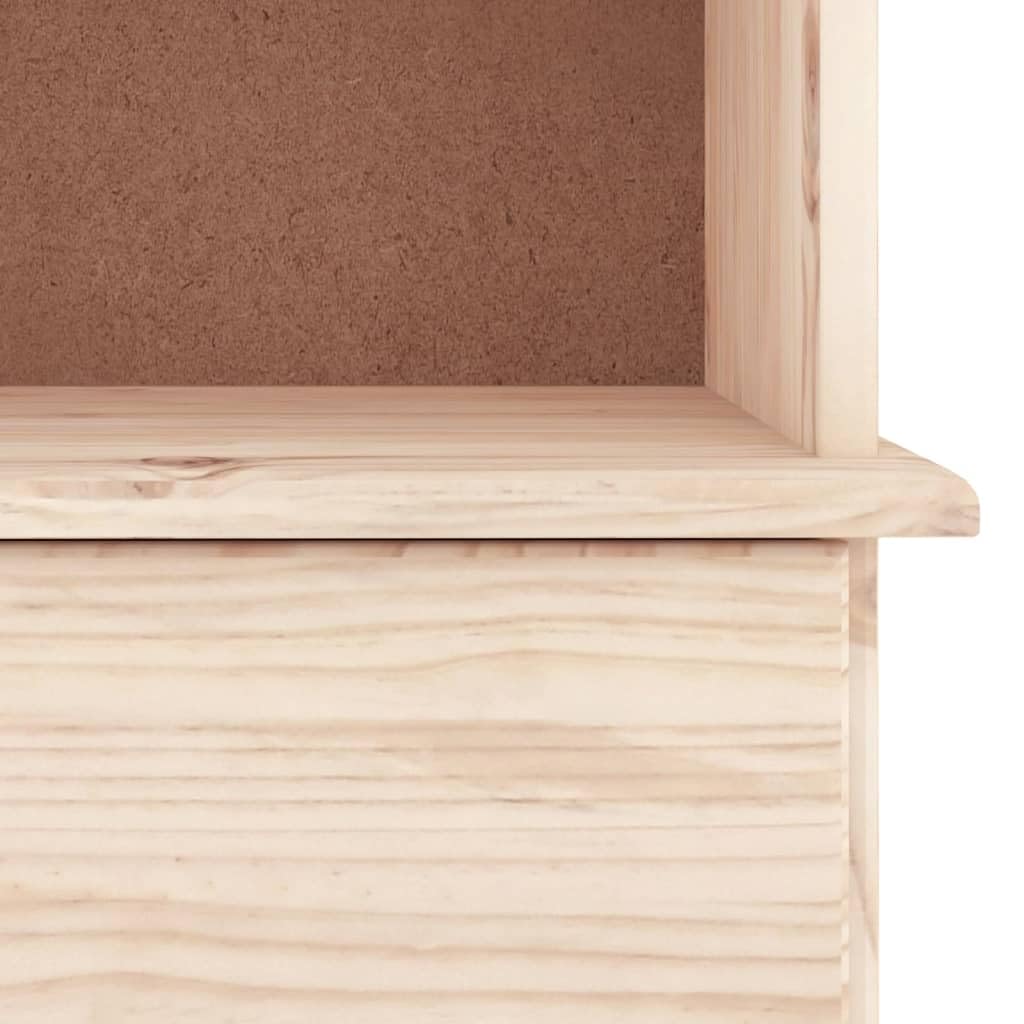 vidaXL Librería con cajones Alta Madera Maciza de Pino 77x35x186,5 cm
