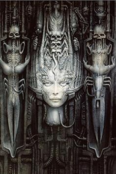 BestWeeks H.R.Giger Fantasy Retro Classic Vintage Movie and Print for Wall Ko/376697 Silk Fabric Cloth Wall Poster Print 60X90Cm