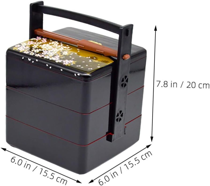 1set Japanese Three Sushi Box Material Sealed Food Container for Balanced Nutrition for Picnics and Lunches