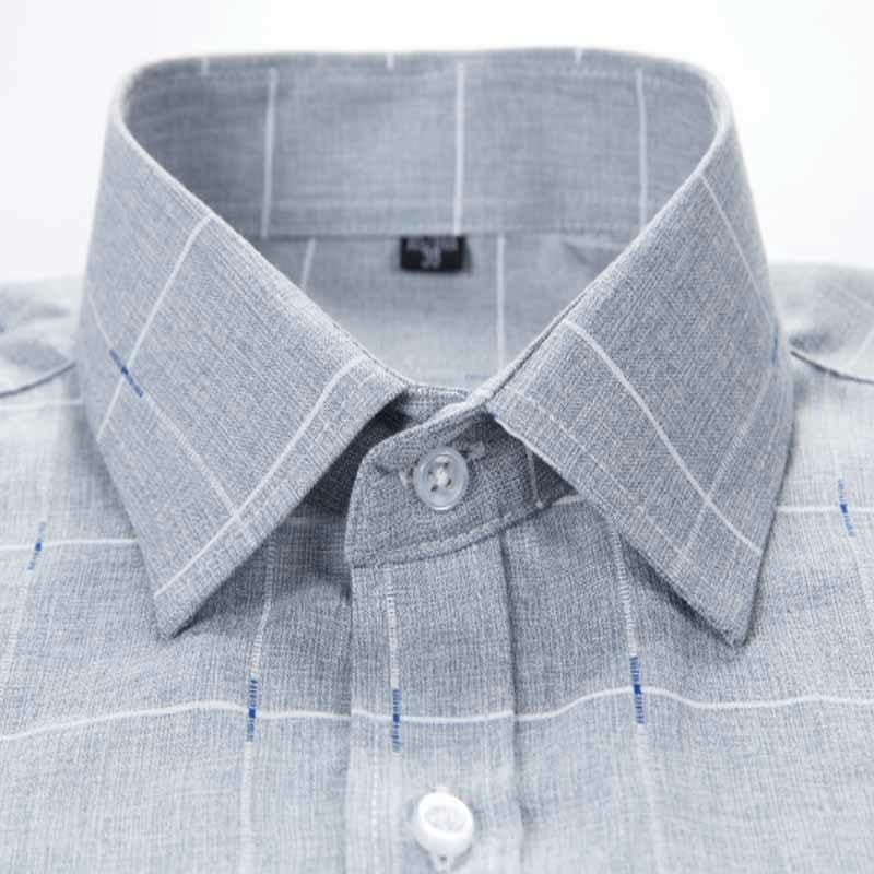 Camisa de algodón transpirable que evita la rigidez de oficina 3