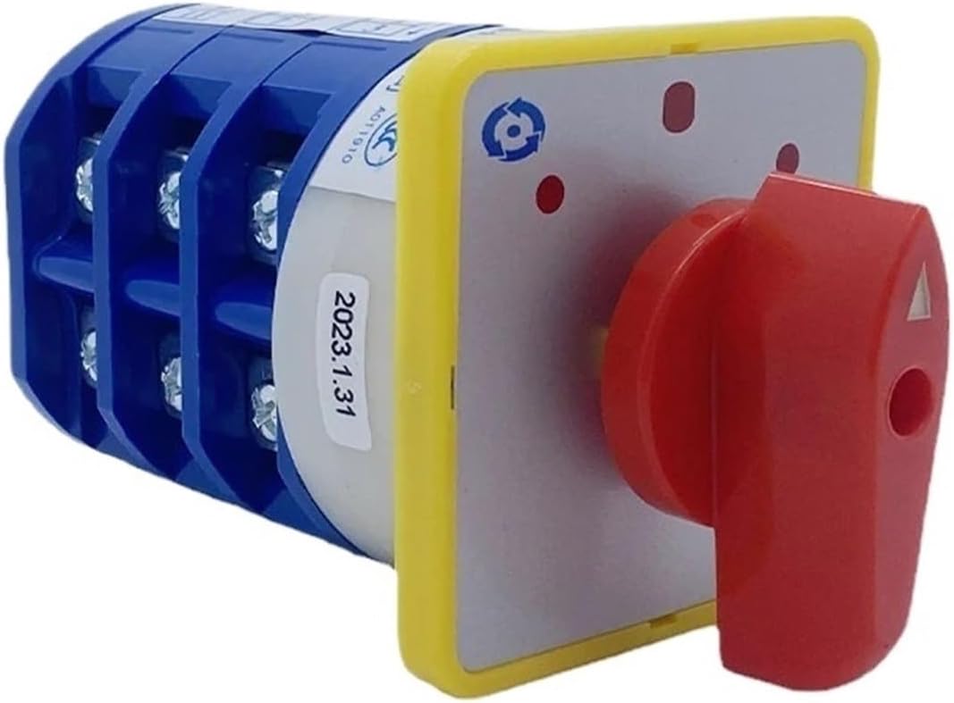 LW5D LW5-40/3 Changeover Rotary Cam Switch 690V 40A Three Levels 3 Position Silver Contact Control Motor Reverse Selector