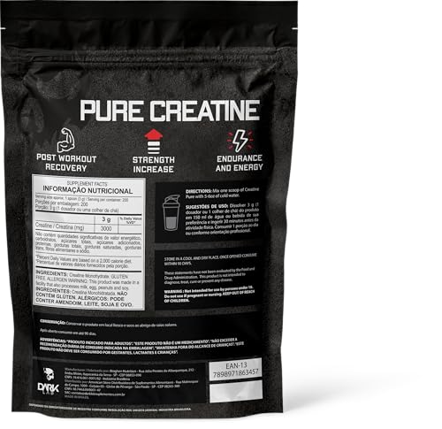 Creatina Refil 600g Monohidratada Dark Lab