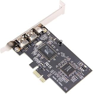 jojofuny Tarjeta De Pcie A 1394 De 3 Puertos Dúplex Completo 2 5 GB/s Soporte De Perfil Bajo Cable Incluido Compatible con Pcie 1.0a Color Aleatorio