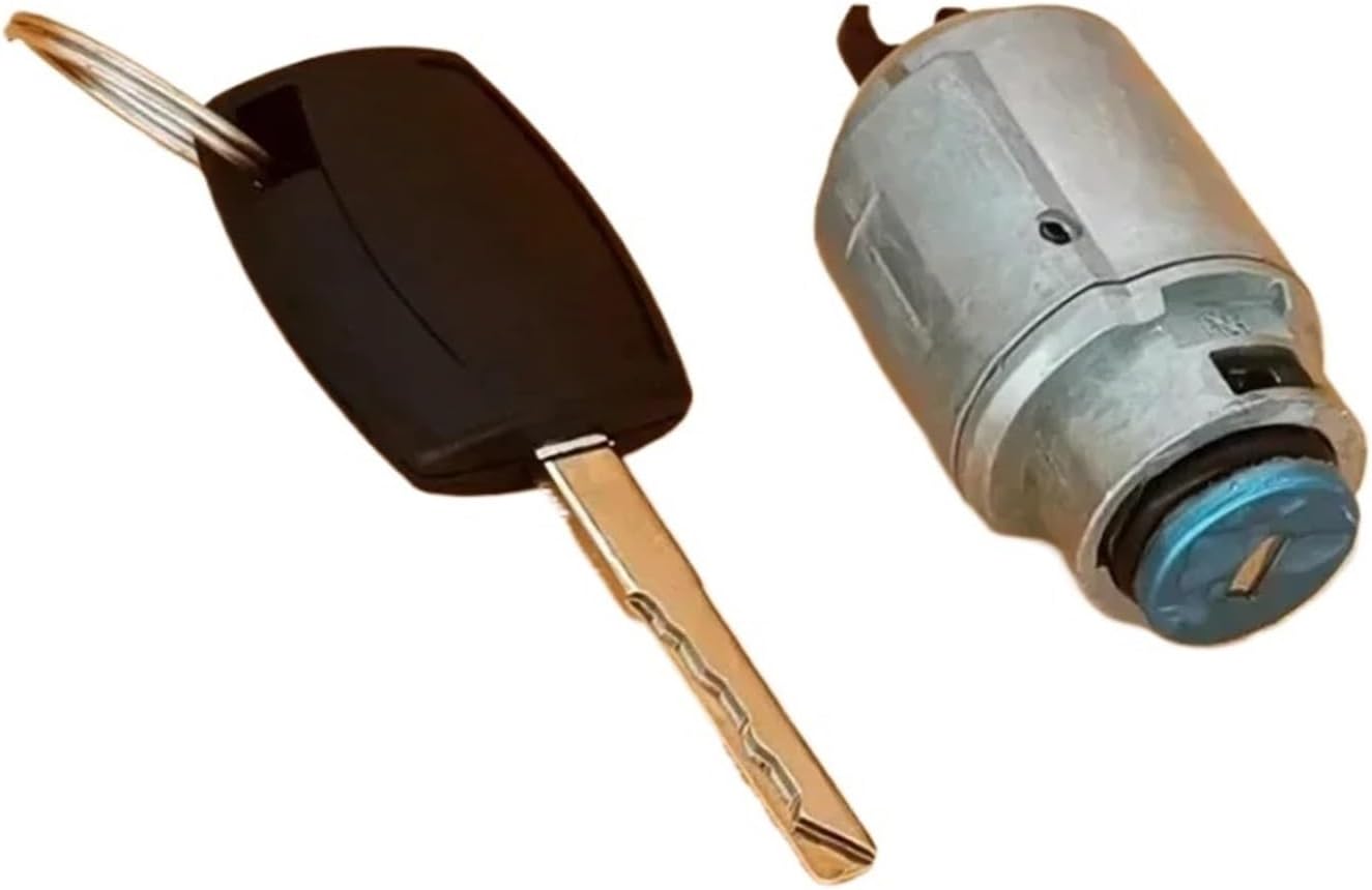 Whole Lock Set Cylinder Ignition Door Bonnet Lock Compatible with Focus II 2005-2014 4M5AA22050BN 1355231(Lock)