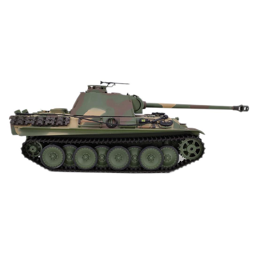 KAML Télécommandé 1:16 2.4Ghz RC Modèle de Tank Allemand Panther G - Char Avec Fonction de Prise de Vue, Effet Sonore, Lumière LED, Fumée - Cadeau Militaire