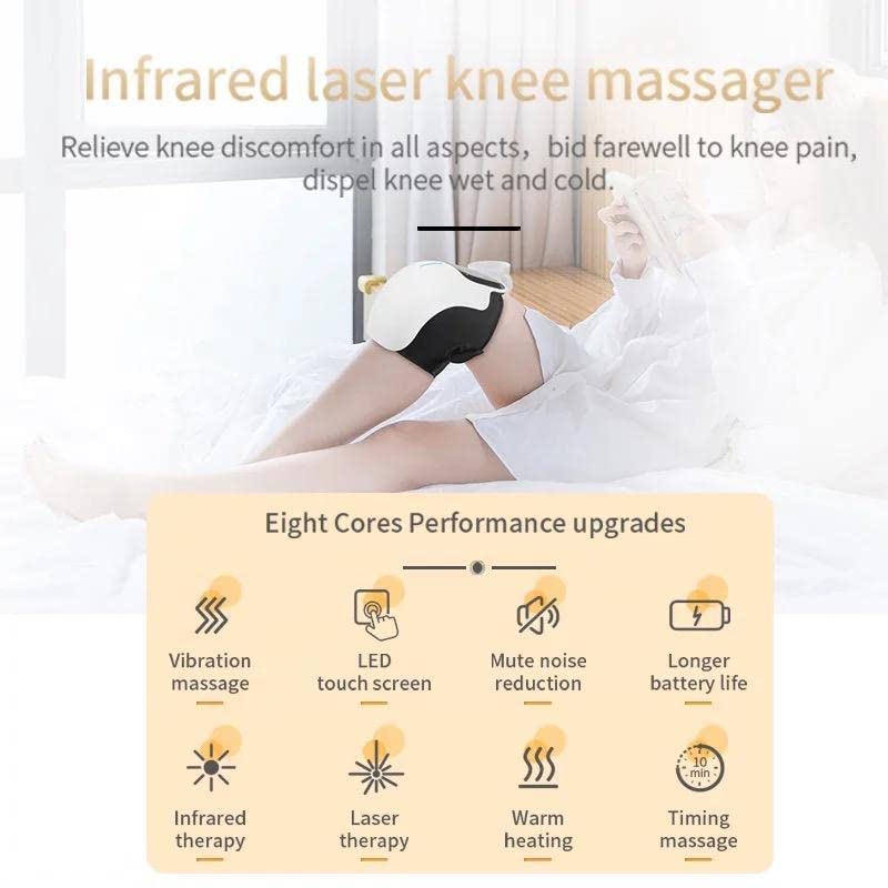 Image of Smart Knee Massager Magnetic Vibration Heating Joint Physiotherapy Electric Massage Pain Relief Rehabilitation Equipment